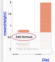 Edit formula